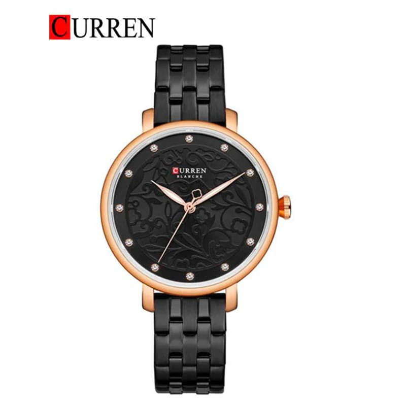 CURREN Original Brand Stainless Steel Band Wrist Watch For Women With Brand (Box & Bag)-9046